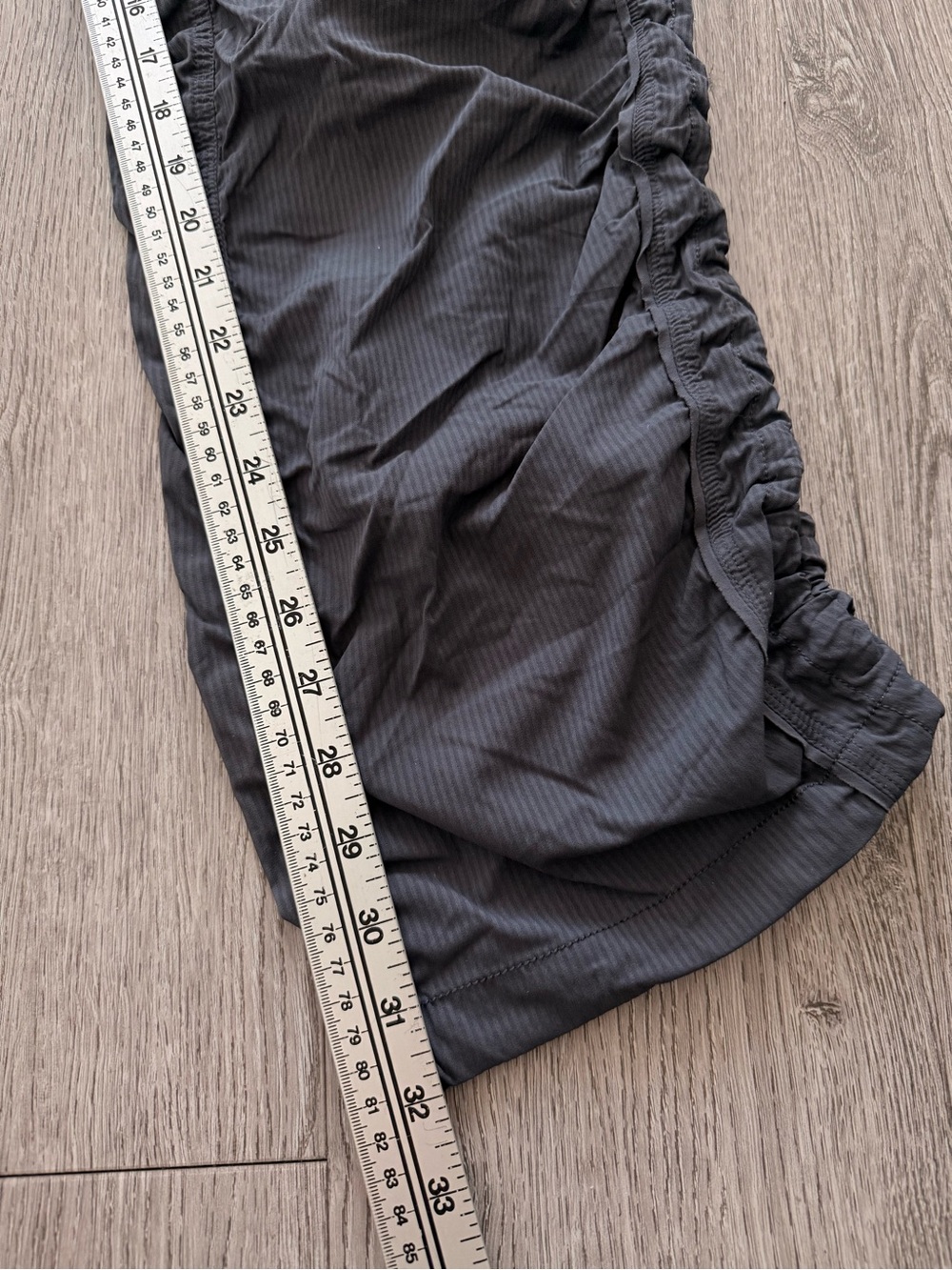 Lululemon Quick Step Pant Gray Dance Ruched Cinch Hem Size 12 - Picture 10 of 14